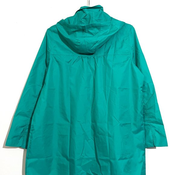 Button-Up Hooded Rain Jacket - Picture 5 of 11